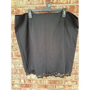 Torrid Pencil Skirt Size 18 Black Sequin Lace Hem